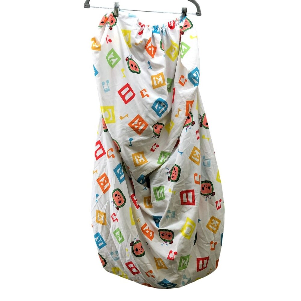 Cocomelon Fitted Crib Sheet Toddler Baby White Multicolor Microfiber‎